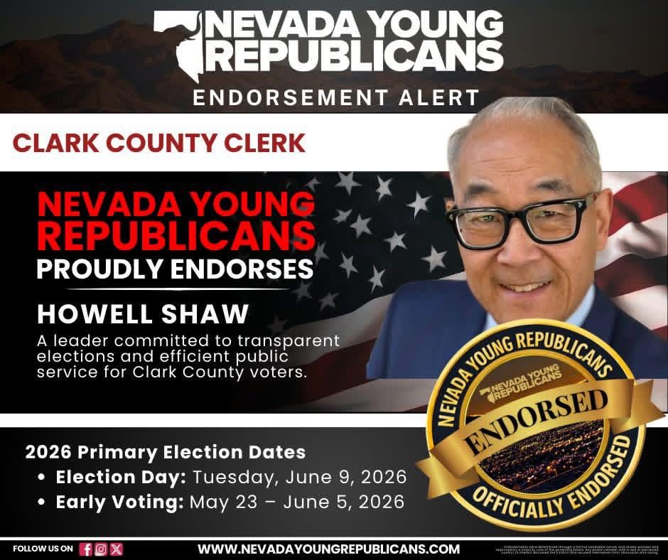 Nevada Young Republicans proudly endorse Howell Shaw for Clark County Clerk